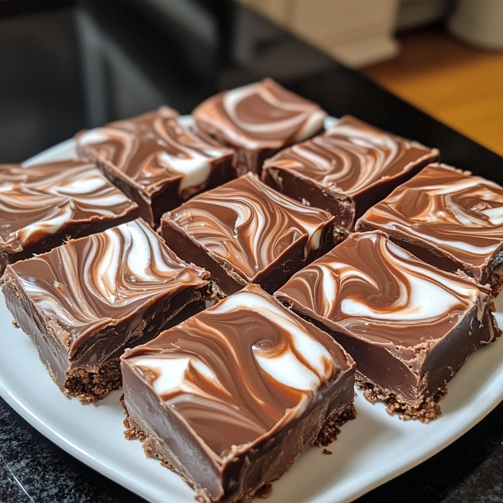 Easy Marshmallow Swirl Fudge You’ll Love! 😍