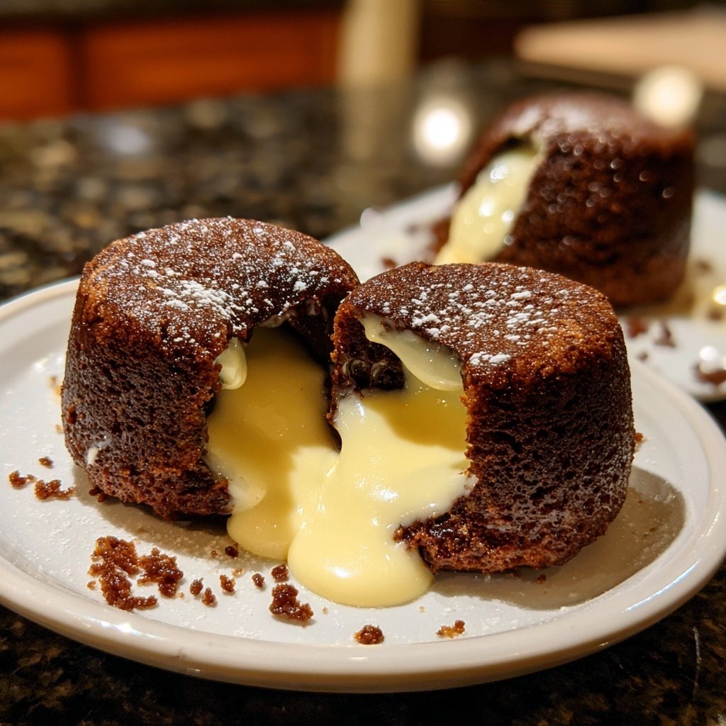 White Chocolate Lava Cakes