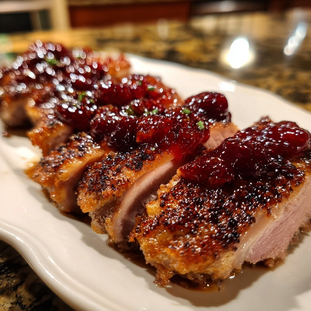 Duck Breast with Cherry Sauce