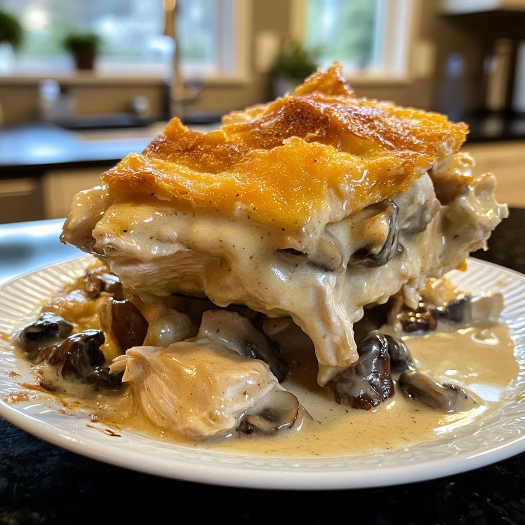 Creamy French Style Chicken Casserole a la Normande