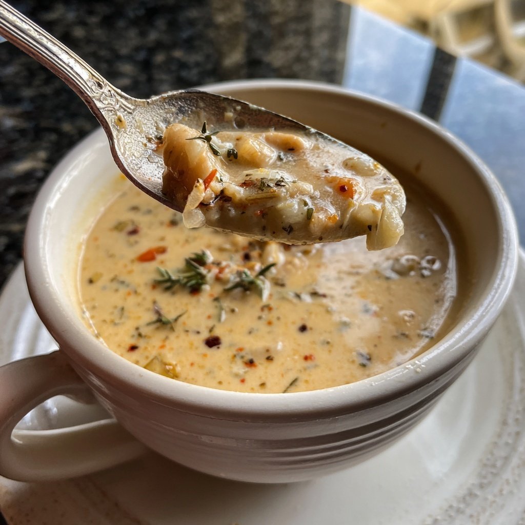 Healthy Crockpot White Bean Soup