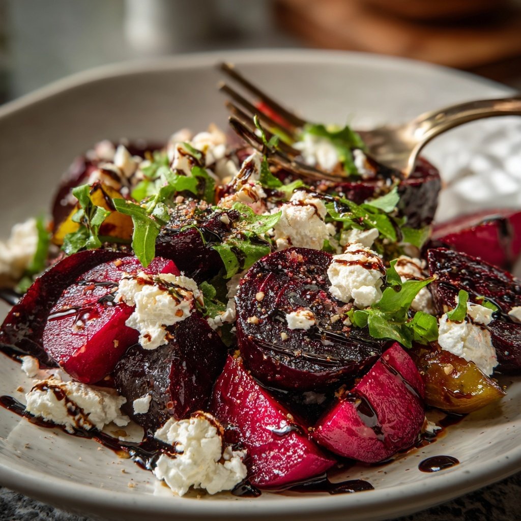 Romantic Roasted Beet and Goat Cheese Salad