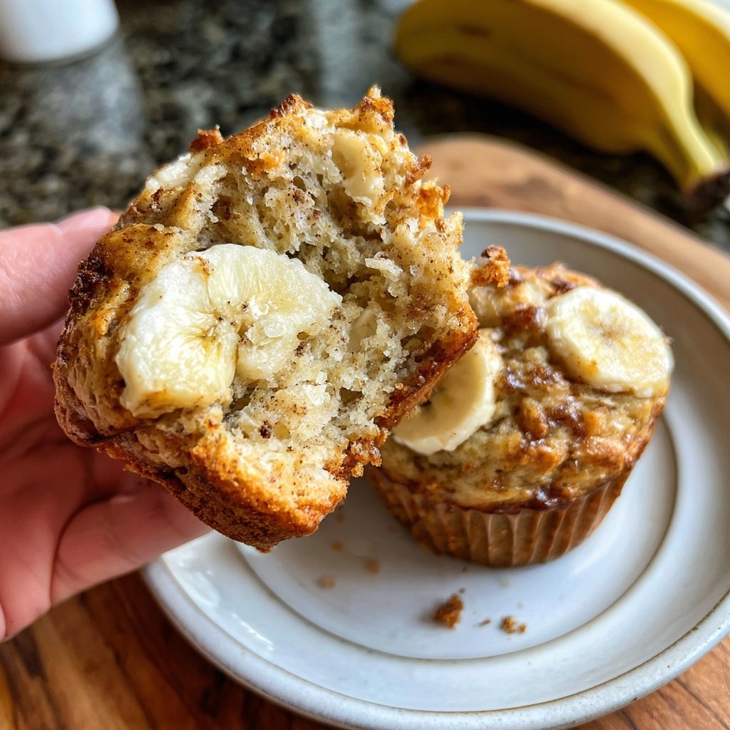 Cottage Cheese Banana Muffins