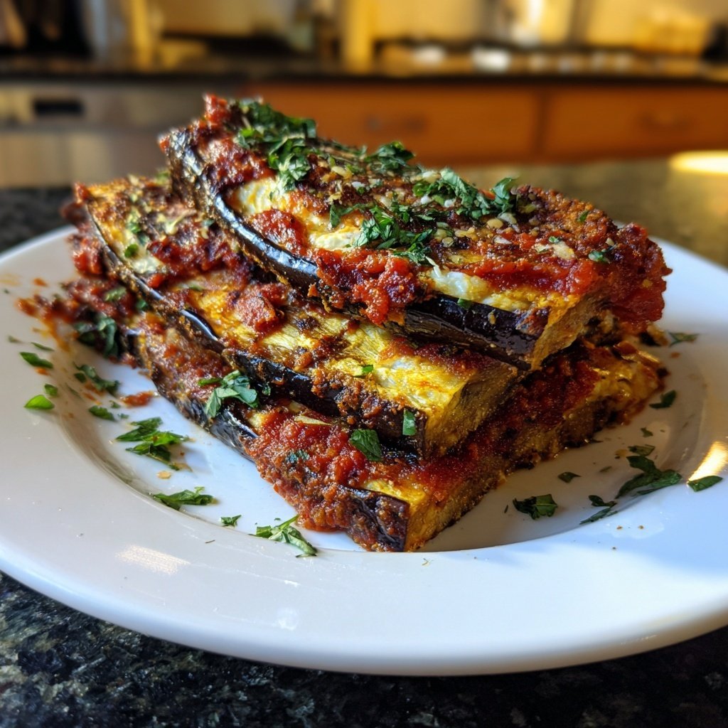 Baked Eggplant with Tomato and Herbs